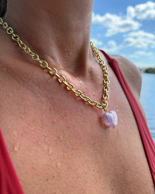 "PINK & BOLD" 14K Gold Gliederkette